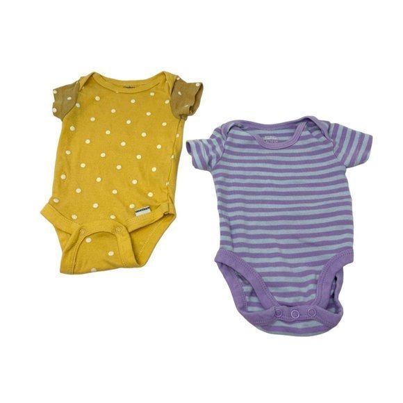 6 Newborn Baby Girl Body Suits - Size Newborn - Picture 4 of 5